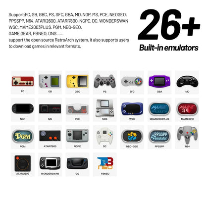 Trimui Smart Pro Handheld Game Console – 4.96'' IPS Screen, Linux System, Joystick, RGB Lighting, Retro Video Game Player