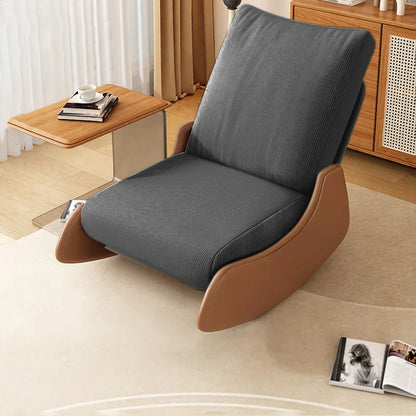Ergonomic Adjustable Rocking Recliner Chair - Lazy Lounge Seat for Living Room & Balcony