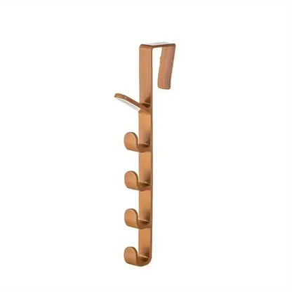 Over-the-Door Bedroom Hanger — Plastic Clothes & Bag Rack for Home Storage Organization