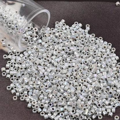 11/0 Mini Glass Beads – 2000PCS Small Cylindrical Beads for DIY Jewelry Making, Necklaces & Bracelets, 10g/Pack