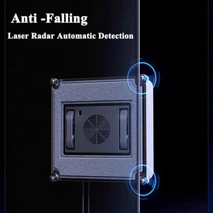 Smart Robot Window Cleaner with Sprayer | High Suction | Remote Control | Window & Wall Washing Appliance