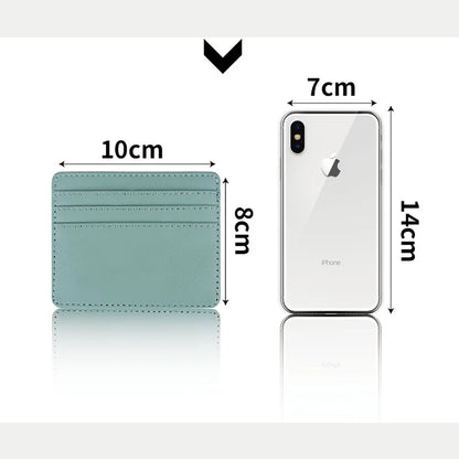 PU Leather ID Card Holder - Slim Multi-Slot Candy Color Wallet | Business and Credit Card Case for Women and Men