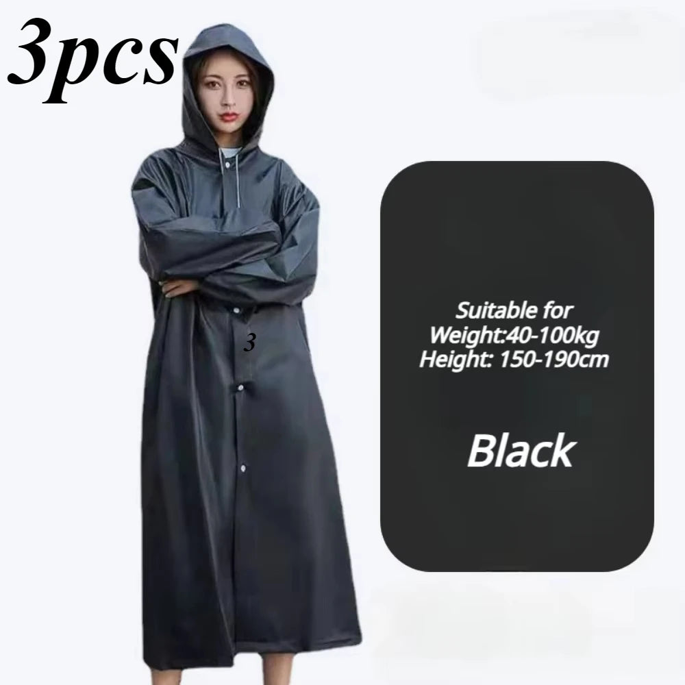 Waterproof Adult Raincoat – Lightweight, Portable, Reusable Poncho for Travel, Outdoor & Fashion Rainwear
