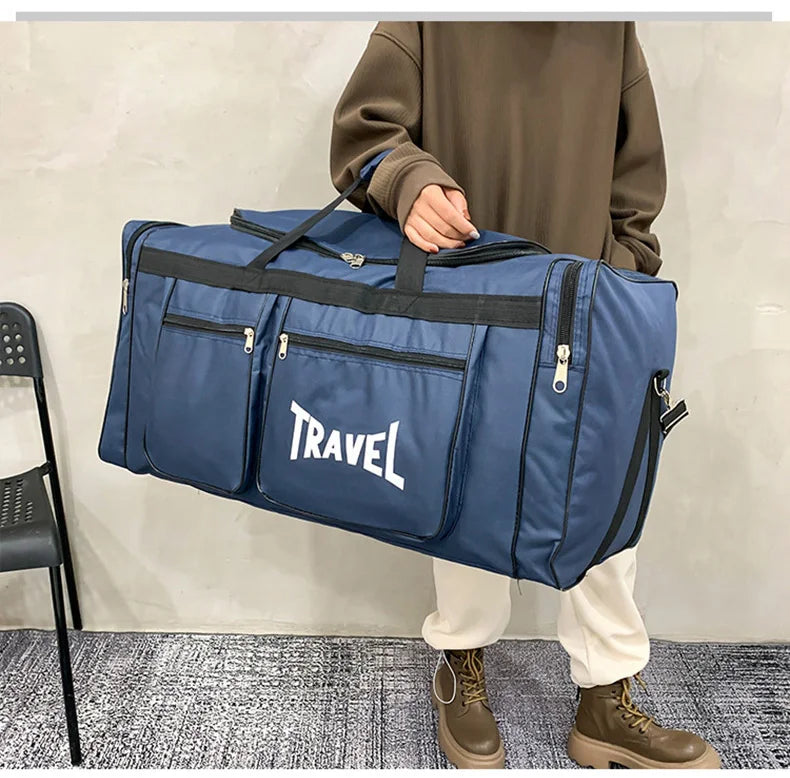 Foldable Travel Bag Y36A – Large Capacity Waterproof Business & Sports Duffel, Wear-Resistant Portable Handbag