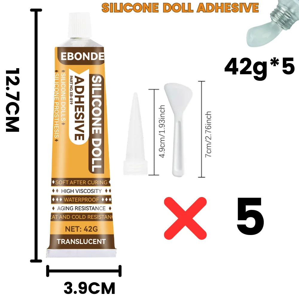 Strong Adhesive Glue - Multi-Surface Repair Glue for Silicone, Plastic, Metal, Glass, Dolls, Prosthetics, and Toys