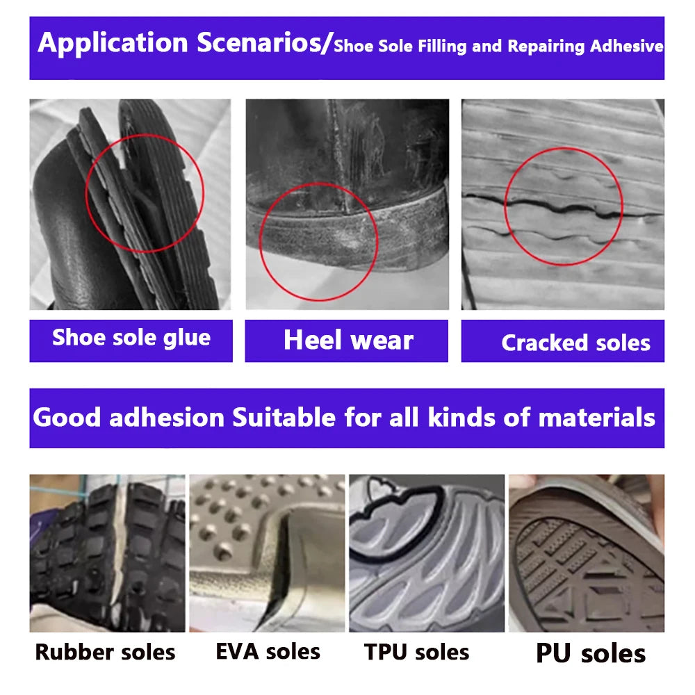 Strong Waterproof Shoe Repair Adhesive – Universal Shoe Glue for Professional Repairs
