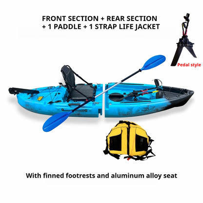 Modular Electric & Pedal-Driven Kayak – Portable Detachable Canoe, Lightweight Inflatable Folding Boat for Fishing & Adventure