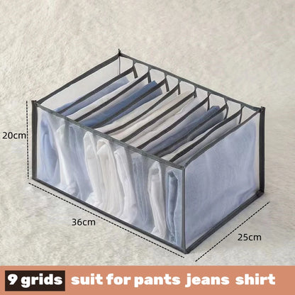 Underwear & Socks Organizer Box – Drawer Dividers for Bras, Pants, Scarves, Ties, Jeans, and Clothing Storage