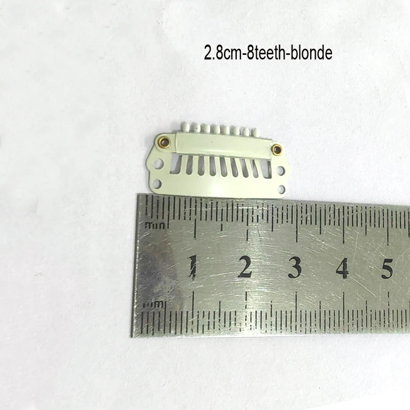 50Pcs Wig Clips Snap Clips - 2.3cm-3.6cm Black & Brown Hair Extension Weft Clips for Wig Styling & Hair Tools