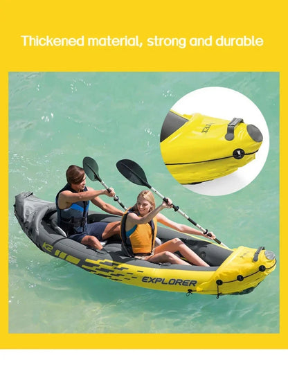 INTEX 68307 Inflatable Boat – Single/Double Drifting Raft for Kayak, Outdoor Fishing & Water Sports