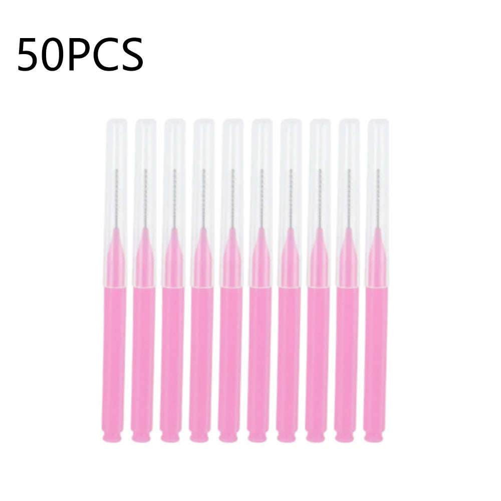 10/20/50PCS Mini Eyebrow & Lash Brushes – Disposable Bendable Brow Perm & Micro Eyelash Applicator Tools