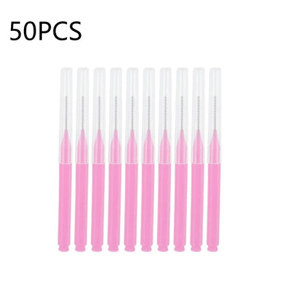 10/20/50PCS Mini Eyebrow & Lash Brushes – Disposable Bendable Brow Perm & Micro Eyelash Applicator Tools