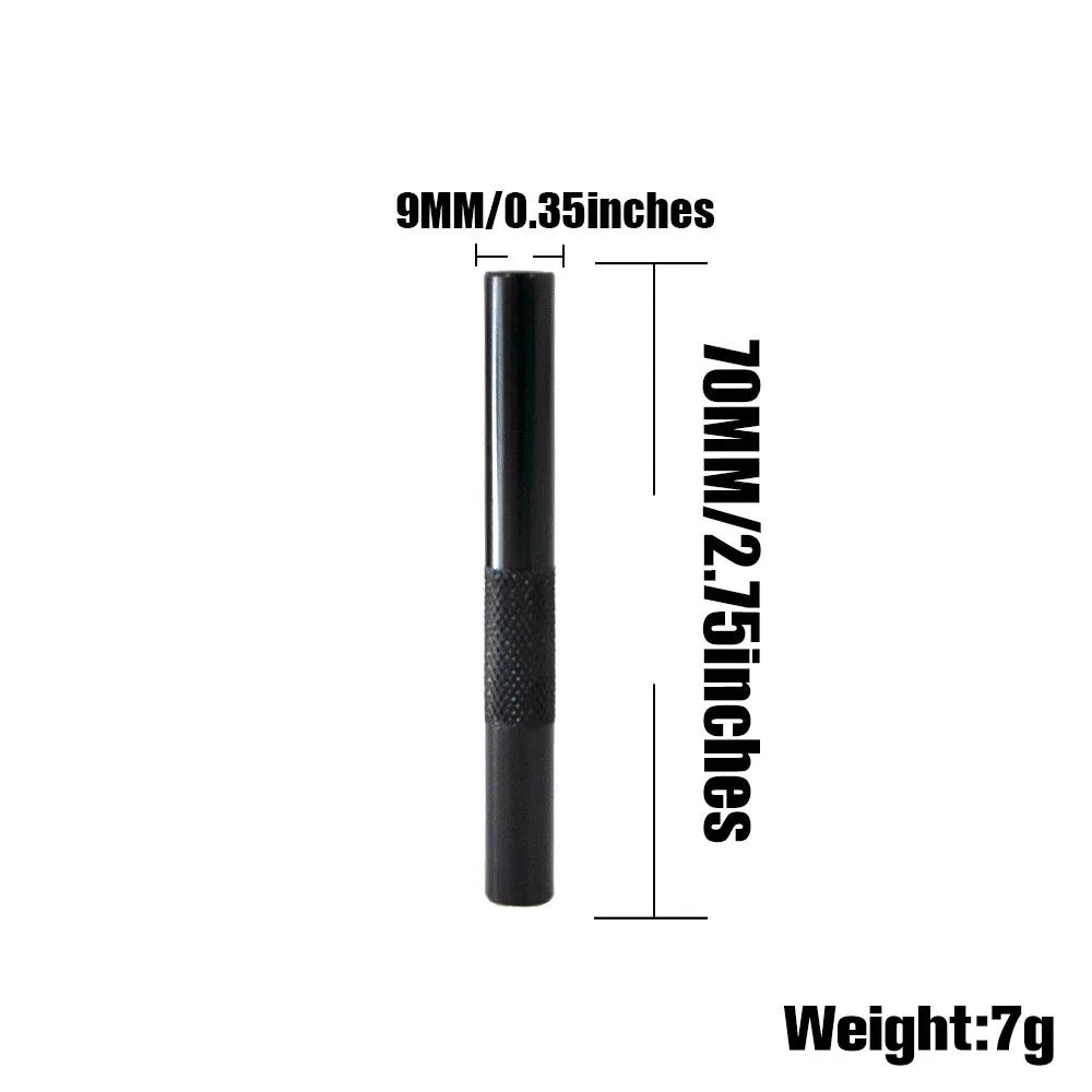 Metal Straw & Smoking Pipe — Portable Aluminium Alloy Tube Gadget for Men, Cigarette Accessory