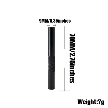 Metal Straw & Smoking Pipe — Portable Aluminium Alloy Tube Gadget for Men, Cigarette Accessory
