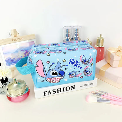 Anime Stitch Fully Printed Flap Pencil Case – Cartoon Stationery Bag for Primary & Secondary Students