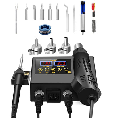 8898 Soldering Station Portable Digital Hot Air Gun, BGA Rework Solder Station, Heat Gun & Desoldering Tool, VS 8586D
