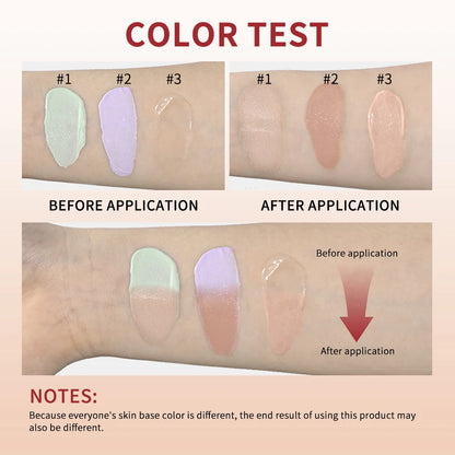 CC Red Correction Cream – Liquid Full Coverage Waterproof Foundation for Redness, Long-Lasting Face Cosmetic