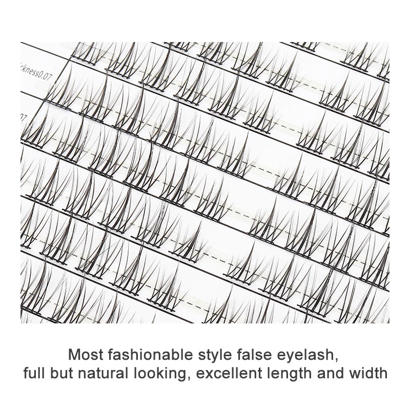 Individual Lash Extensions Kit – DIY Cluster Eyelash Book, False Lashes for Home Makeup