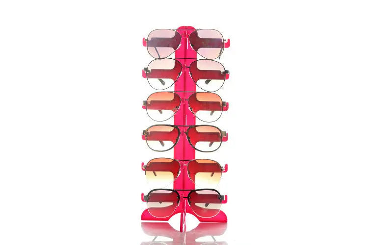 Plastic Sunglasses & Eyeglasses Display Stand — Space-Saving Home Organizer Shelf