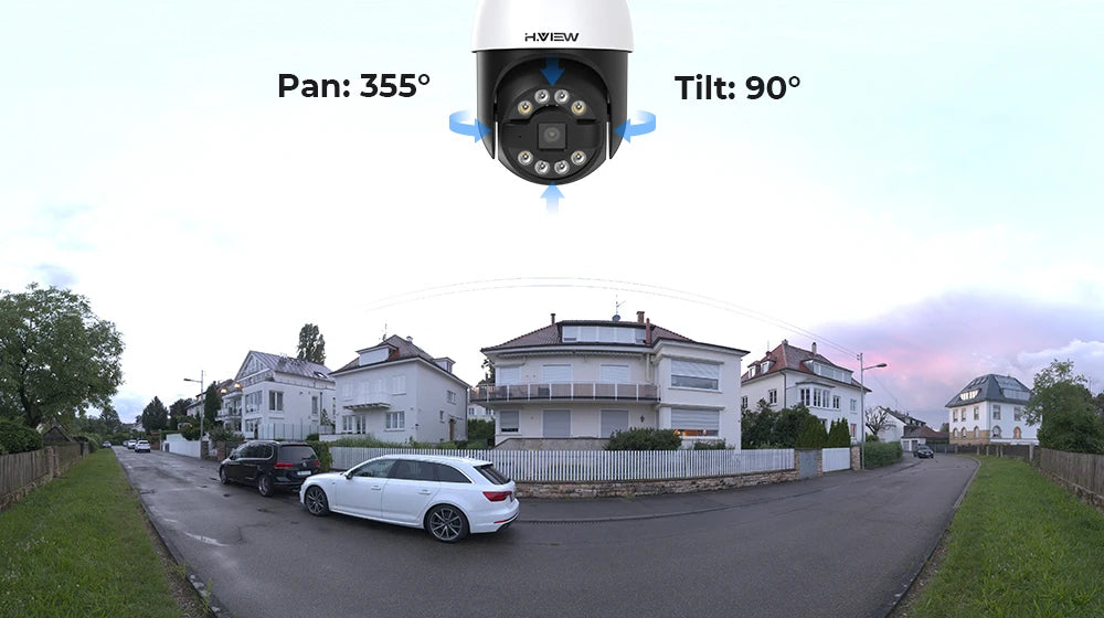 H.View 8CH 5MP Wireless WiFi Security Camera System — CCTV NVR Kit with Indoor/Outdoor Cameras & Two-Way Audio XMEye