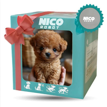 Cute Plush Robot Puppy Toy - Interactive Walking, Barking & Tail Wagging Plush for Kids (No Battery)