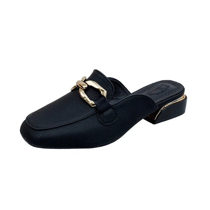 2024 Spring Summer Women’s Straw Mules – Bowknot Round Toe Fisherman Slippers