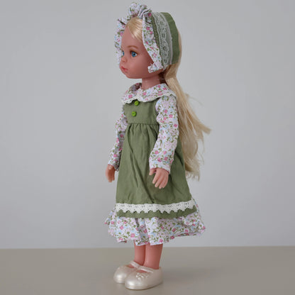 13-Inch Lifelike Girl Doll – Movable Figure with Clothes & Shoes, Realistic Toy Birthday Gift