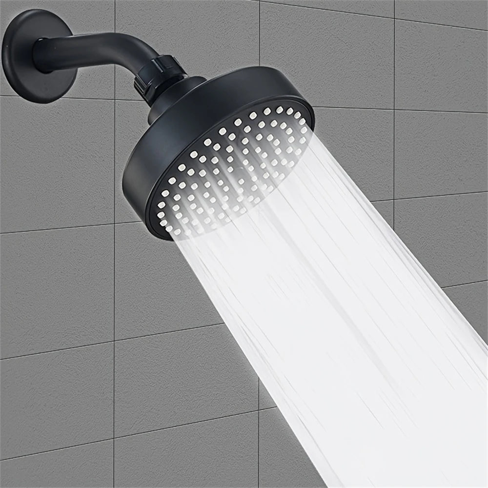 4-Inch Black Bathroom Faucet Replacement Part – Compact Decorative Shower Head Accessory
