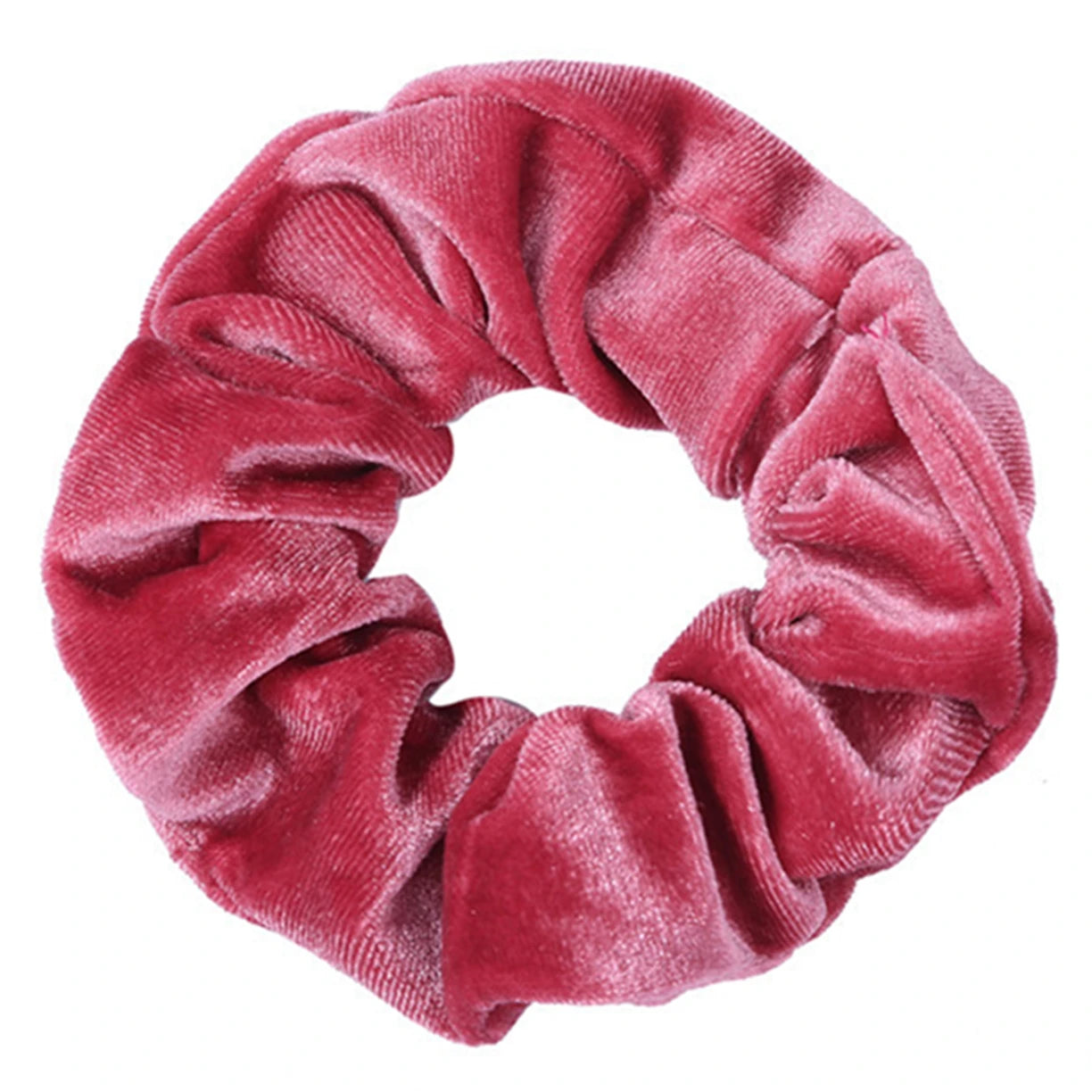 10/6/1Pcs Velvet Hair Scrunchies Set for Women – Solid Color Elastic Ponytail Hair Bands & Headband Accessories (Black Pack)