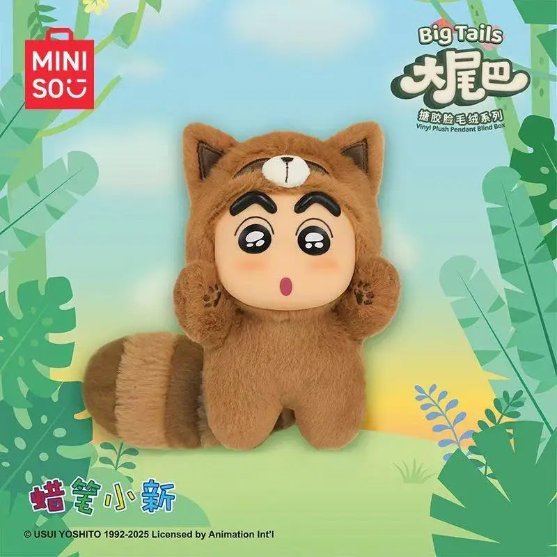 Crayon Shin-chan Big Tail Series Blind Box — Mini Doll Pendant, Trendy Handmade Collectible Gift for Boys & Girls