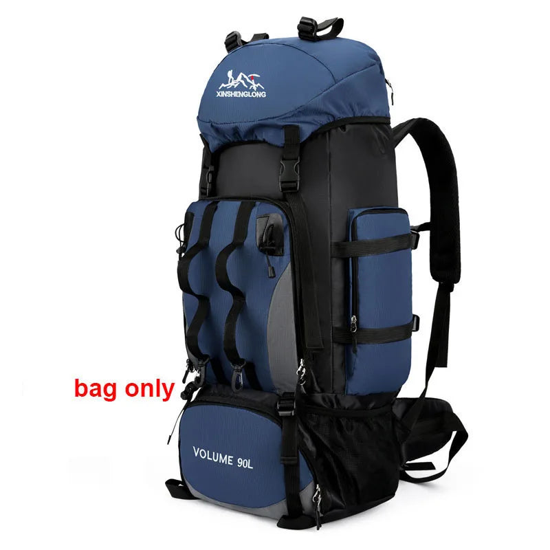 90L Waterproof Hiking Backpack – Large Capacity Trekking Rucksack for Camping, Travel & Outdoor Sports Equipment for Men