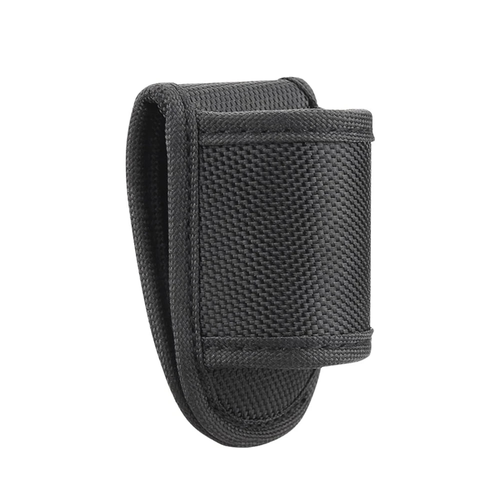 Flashlight Holster Pouch - Open Top Nylon Duty Belt Holder Case for D Cell & Compact Handheld Flashlights