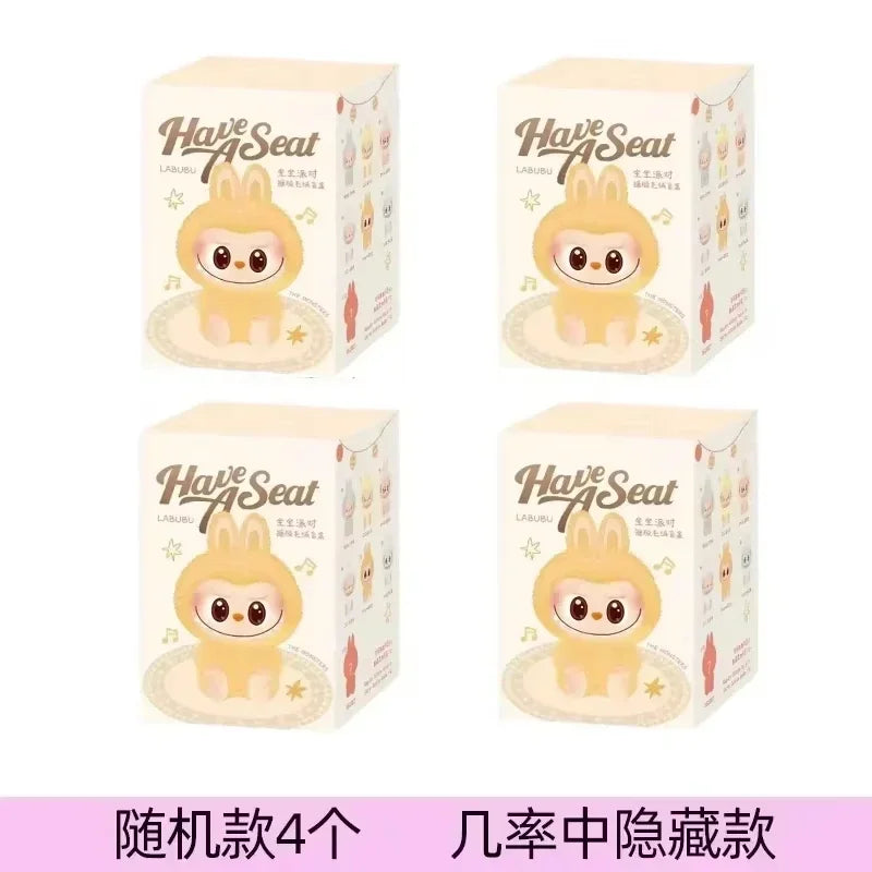 High-Quality Macaron 2 The Monsters Labubu Sitting Party Vinyl Plush Blind Box – Decorative Collectible Doll Gift