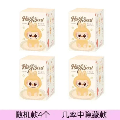High-Quality Macaron 2 The Monsters Labubu Sitting Party Vinyl Plush Blind Box – Decorative Collectible Doll Gift