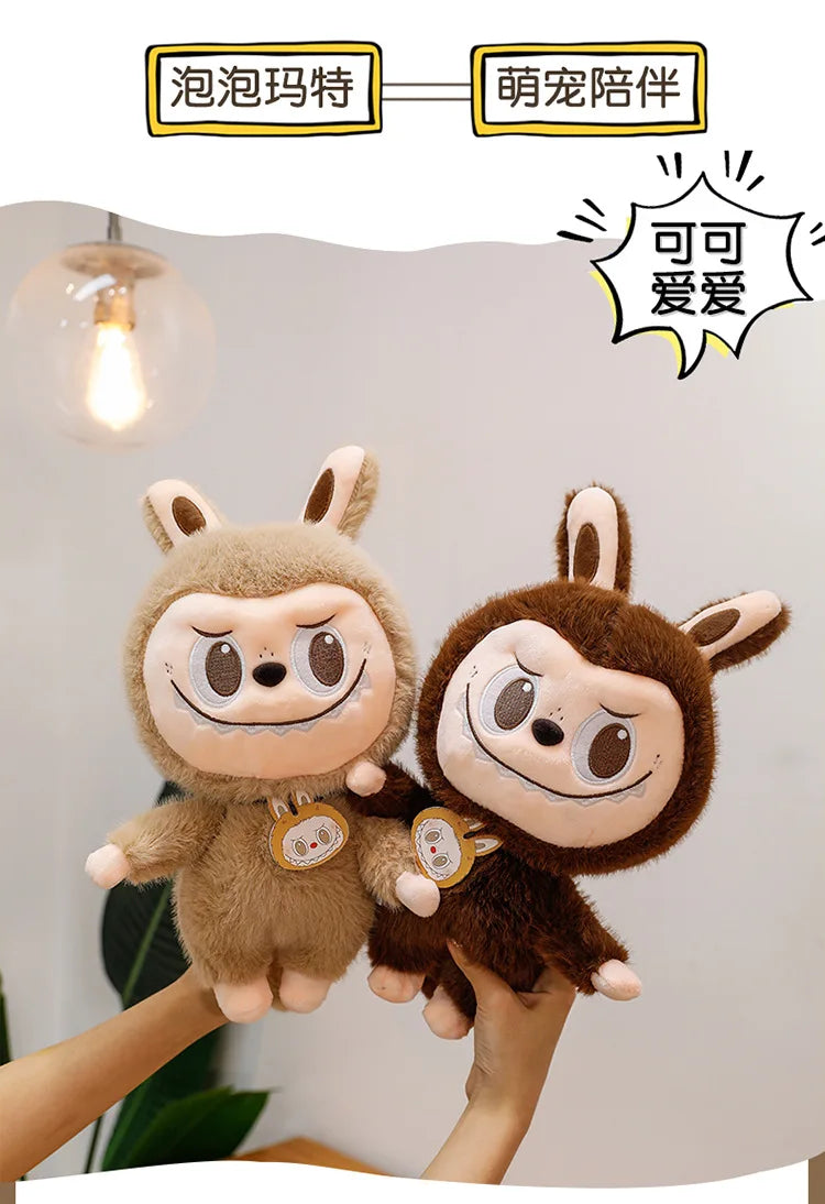 60cm Labubu Cute Rabbit Ragdoll Plush Toy – Soft Mink Fur Cartoon Pillow for Kids Christmas Gift