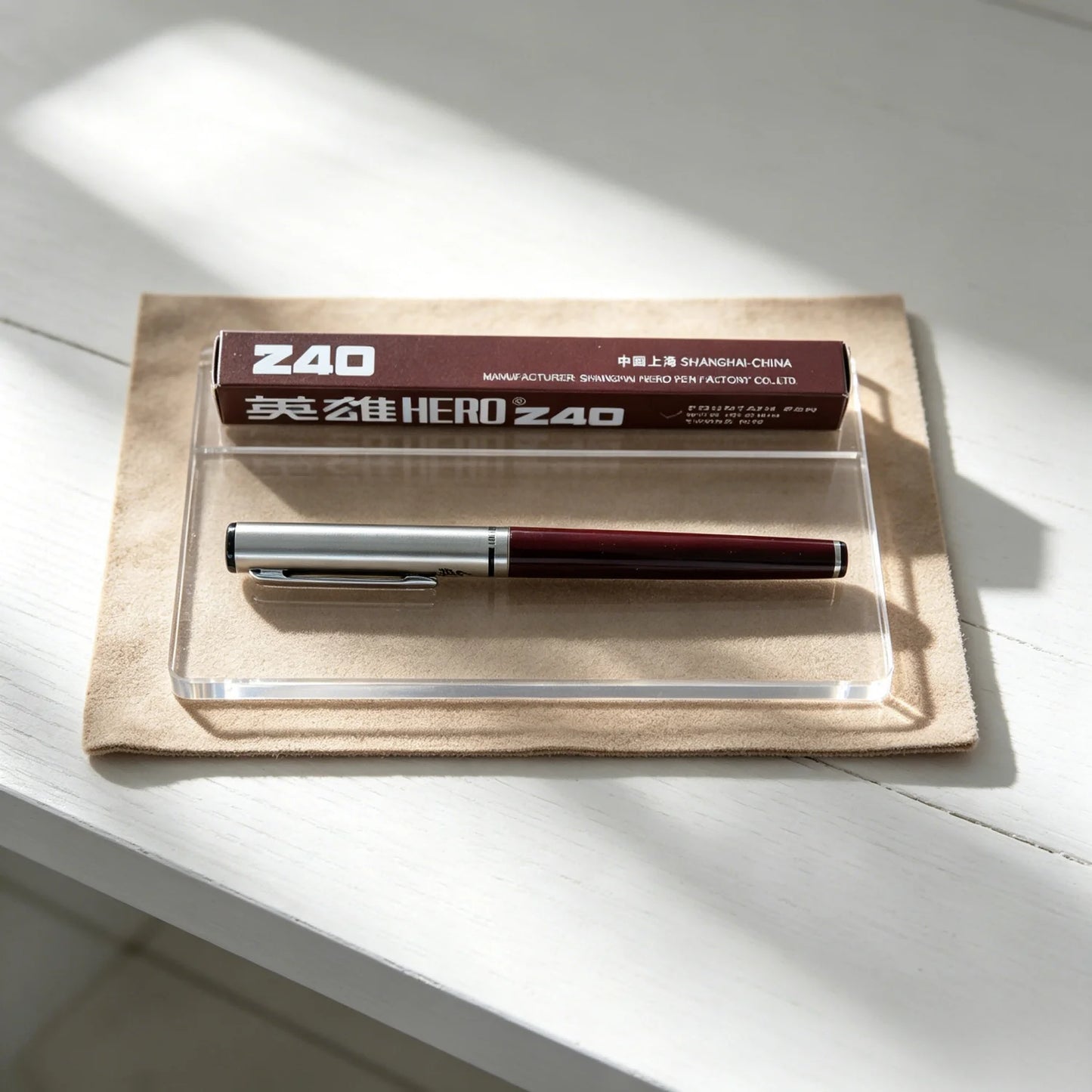 Hero 240 Retro Fountain Pen - Classic 0.5mm Fine Iridium Nib Smooth Writing Pen for Daily Use
