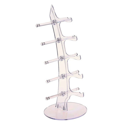 Sunglasses Display Holder – 5-Layer Clear Stand for Counters and Packaging