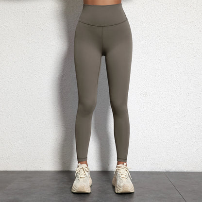 Women's High Waist Yoga Leggings - Solid Color 25" Soft Stretch Gym Training Pants Plus Size Athletic Sportswear