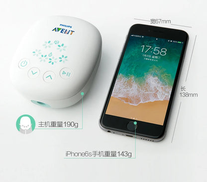 PHILIPS AVENT Unilateral Automatic Breast Pump – Portable Intelligent Massage with Petal Pad, Imitates Baby Suck for Lactation