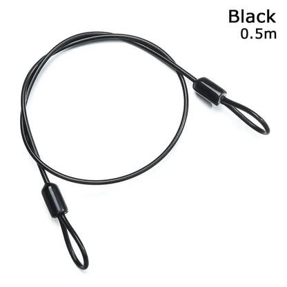 Strong Steel Bicycle Lock Cable 0.5/1/2M – Anti-Theft Cycling Safety Wire Lock for MTB & Road Bikes, Durable Bike Security Rope Accessory