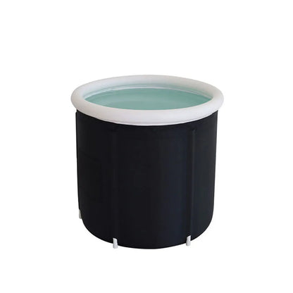 MAYZANEN Portable Collapsible Ice Bath Tub - Large Inflatable Cold Plunge Therapy Bucket for Adults, Outdoor Use