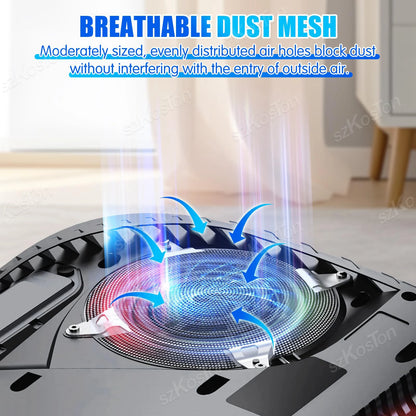 PS5 Slim & Pro Cooling Fan Dust Filter Kit – Silicone Dust Plugs & Dustproof Accessories for Game Console