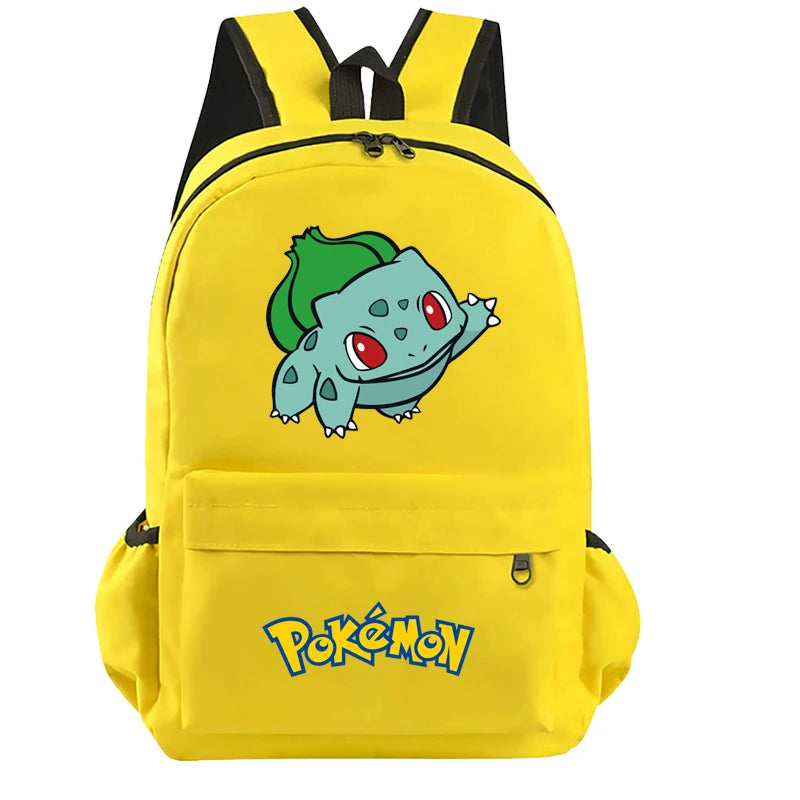 Pokemon Kids Backpack — Pikachu, Charizard, Bulbasaur, Snorlax & Eevee Schoolbag Cartoon Gift