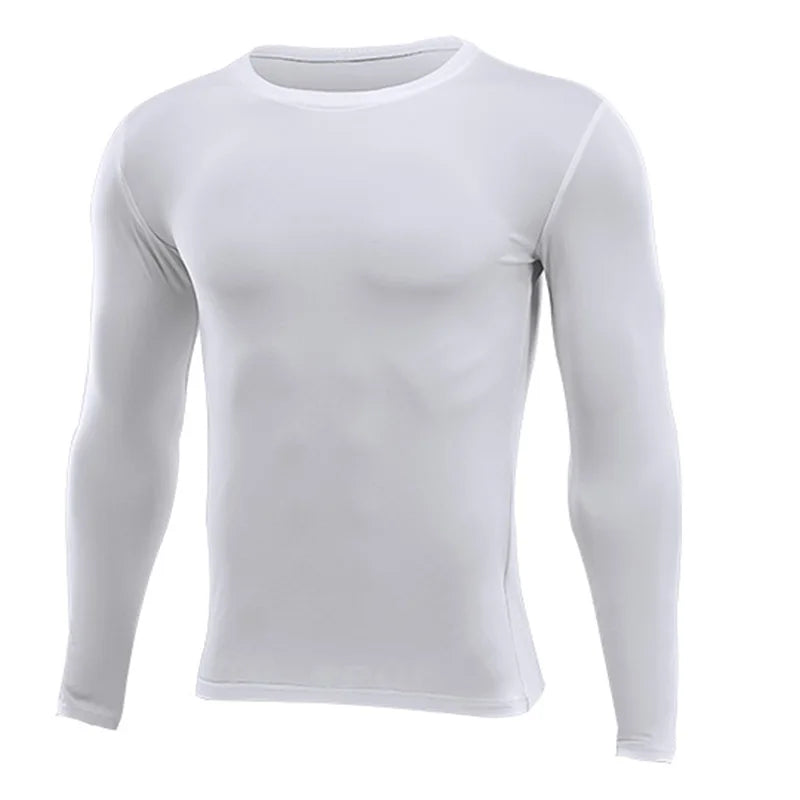 Unisex Compression Long Sleeve Base T-Shirt – Sports Fitness Top for Men, Women & Kids (Running, Gym, Basketball, Football)