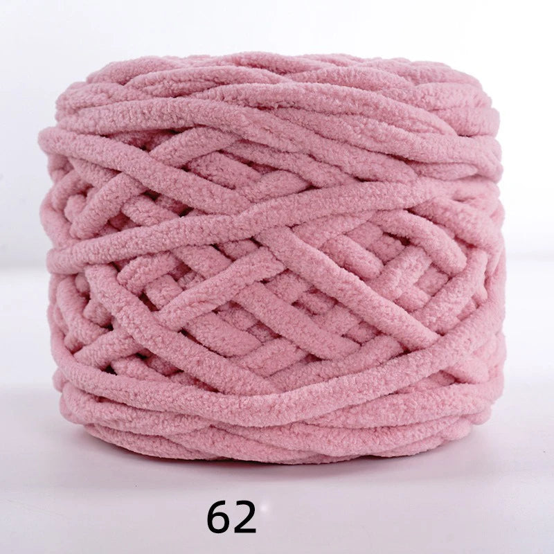 3PCS 300g Soft Chenille Knitting Yarn – Thick Ice Strip Cotton Wool Yarn for DIY Handmade Blankets, Scarves & Craft Projects