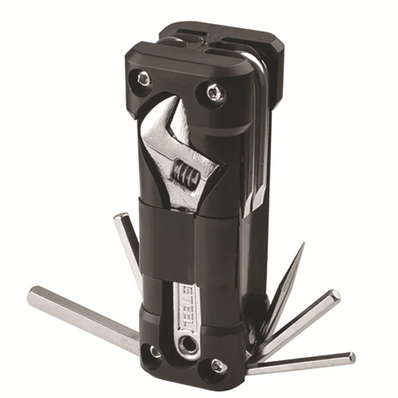 Bicycle Multitool Repair Kit - Versatile Bike Tool Set with Tire Repair Tools, Screwdriver & Chain Accessories for MTB and Road Bikes