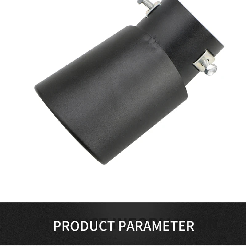2.5" Stainless Steel Car Exhaust Muffler Tip – Chrome Rear Tail Pipe for Most Cars