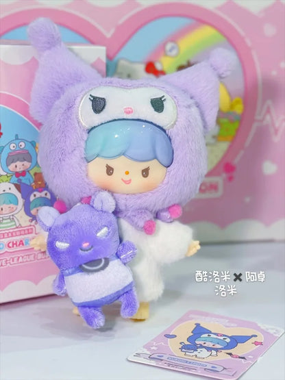 Genuine Sanrio x zZoton Love-League Buddies Vinyl Dolls Blind Box – Cute Hello Kitty & Kuromi Collectible Toys Gift