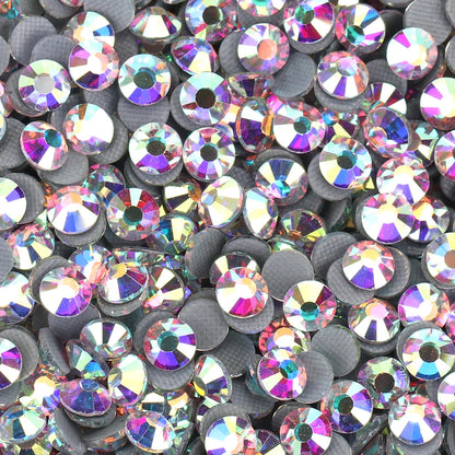 YHB 101-127 Hotfix Crystal Rhinestones - Glitter Glass Flatback Gems for Bags, Shoes, Garments, Phone & Nail Art DIY