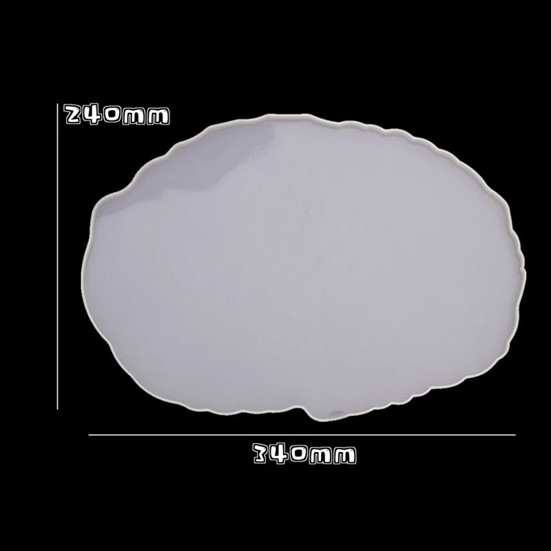 Large Rectangle Resin Tray Silicone Mold - DIY Epoxy Tea Plate Coaster Craft Making Mold